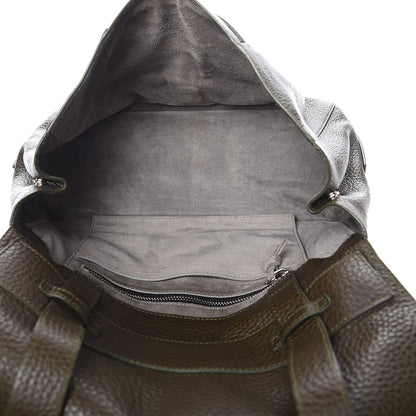 Proenza Schouler Pebbled Calfskin Double Sided PS Courier Bag Dark Moss 5 of 10