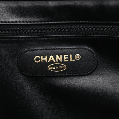 Chanel Calfskin Stitched XL Weekender Black 5 of 8