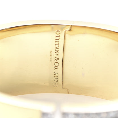 Tiffany 18K Yellow Gold Diamond Out of Retirement Wide Cuff Bracelet 4 of 5