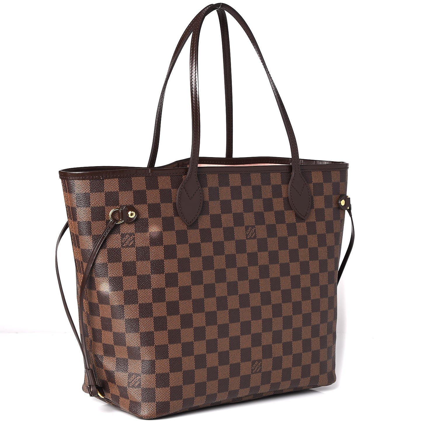 Louis Vuitton Damier Ebene Neo Neverfull MM Rose Ballerine 3 of 7