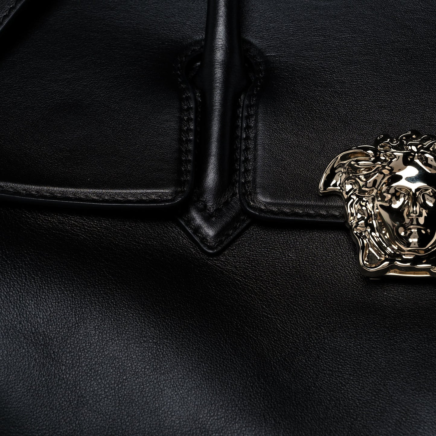 Calfskin Medium Palazzo Empire Bag Black