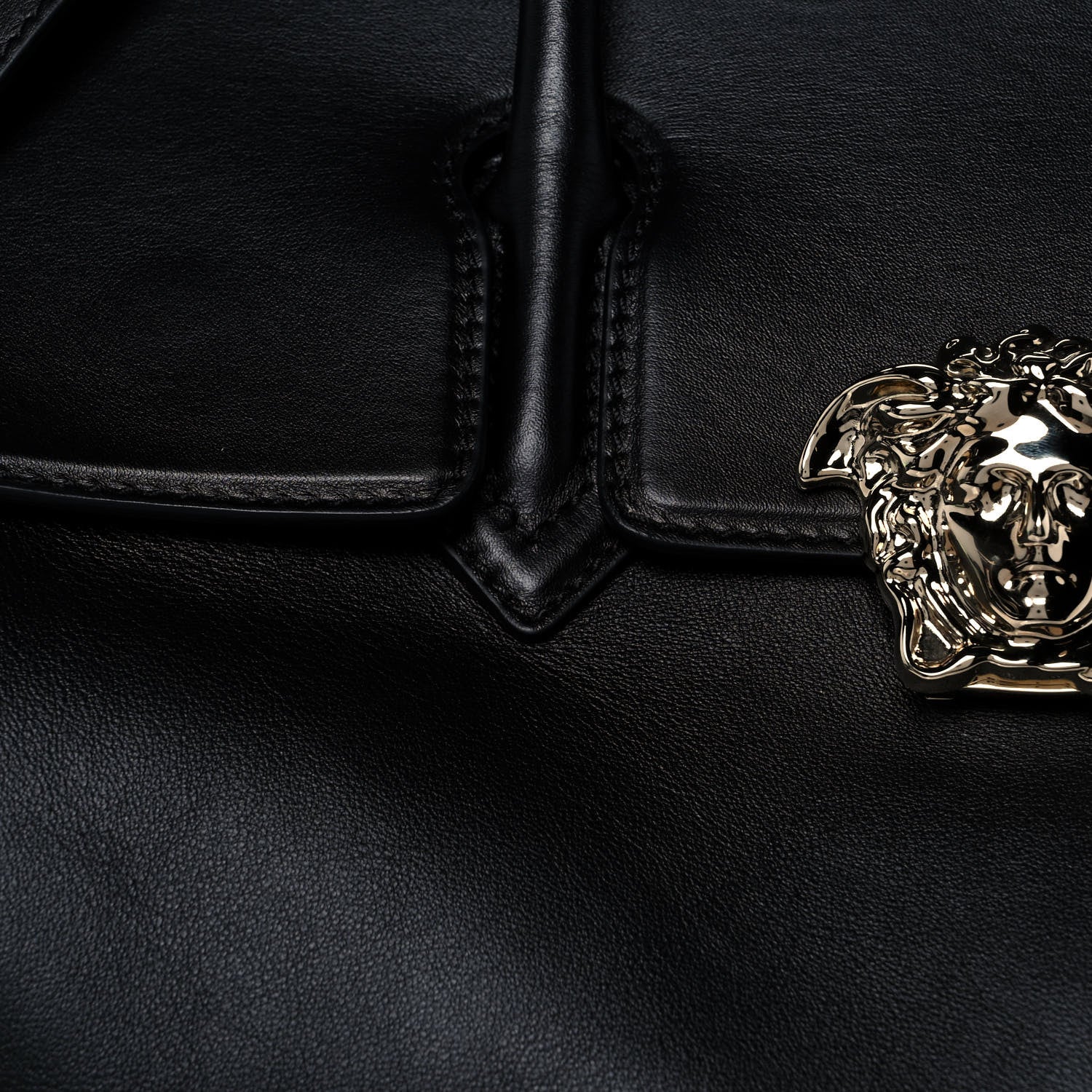 Versace Calfskin Medium Palazzo Empire Bag Black 7 of 14