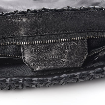 Proenza Schouler Lambskin Raffia PS1 Pochette Clutch Black 7 of 10