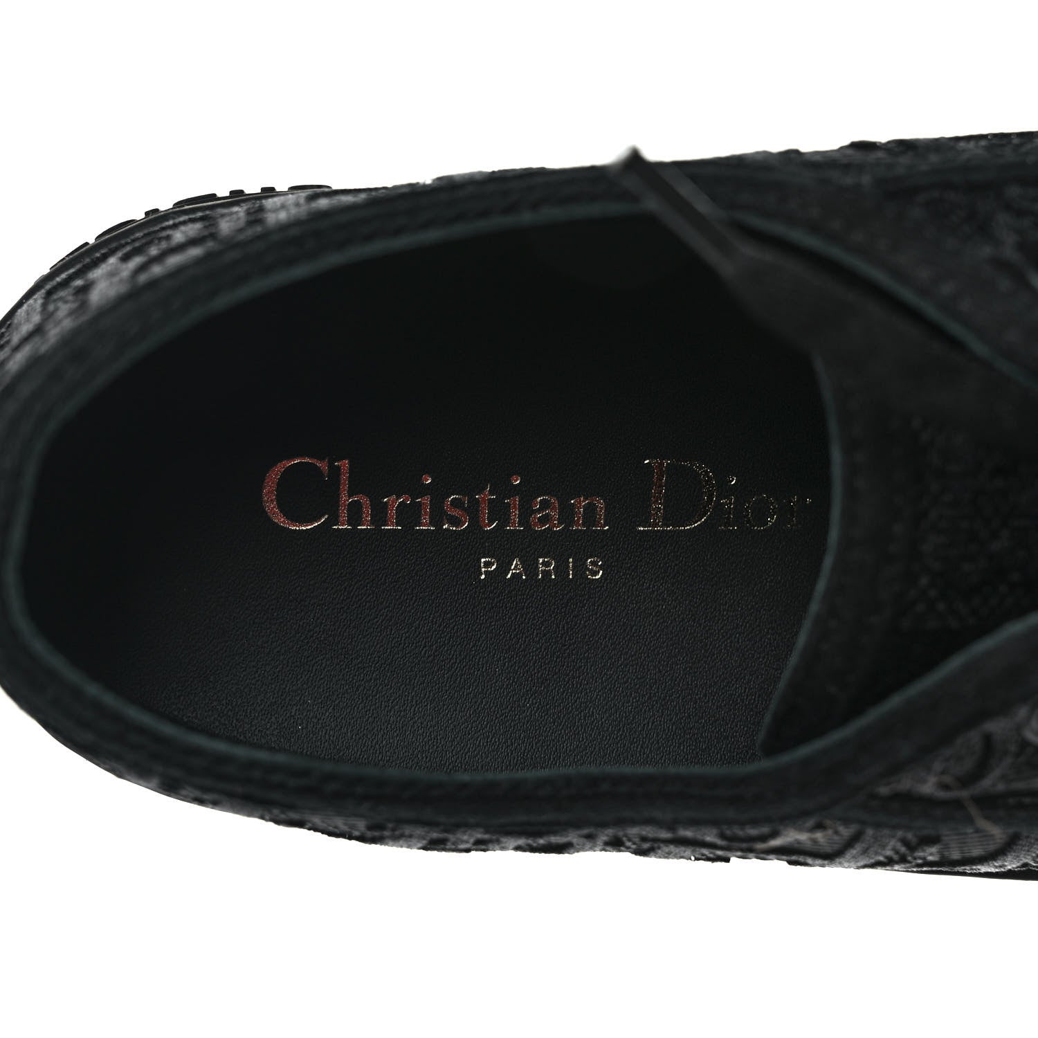 Christian Dior Canvas Walk'N'Dior Low Top Sneakers 36.5 Black 7 of 9