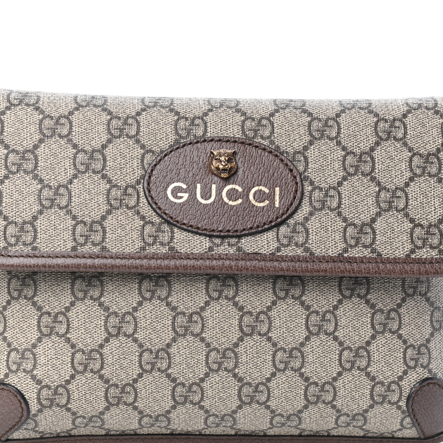 Gucci GG Supreme Monogram Neo Vintage Web Belt Bag Brown 7 of 9