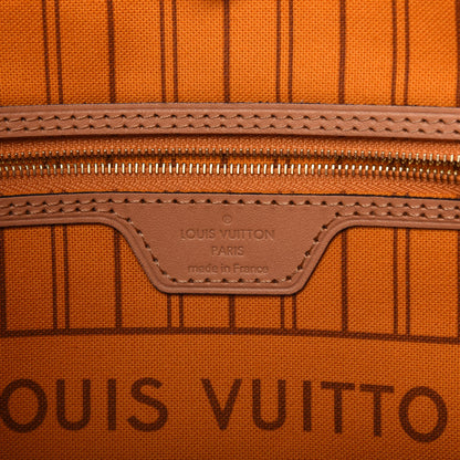 Louis Vuitton Damier Azur Braided Neverfull MM Pink 7 of 15