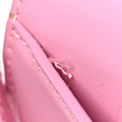 Balenciaga Shiny Box Calfskin Tonal B Hourglass Top Handle Bag XS Candy Pink 11 of 12