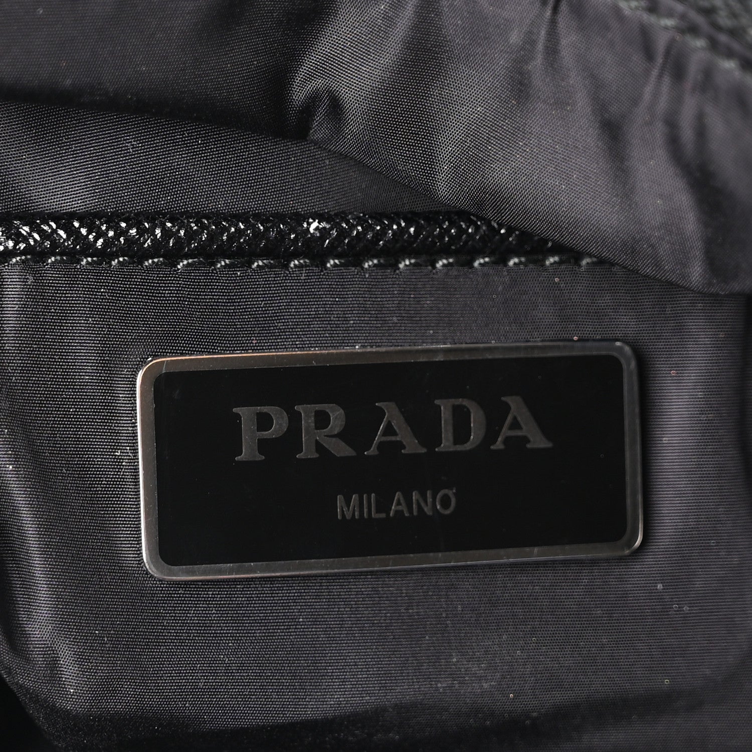 Prada Tessuto Nylon Saffiano Rose Print Tote Black Rosso 6 of 9