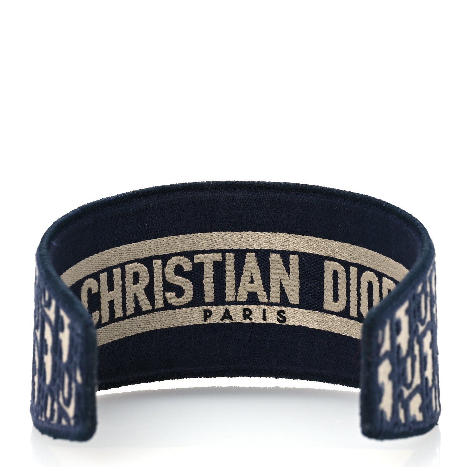 Christian Dior Oblique Headband Blue 5 of 8