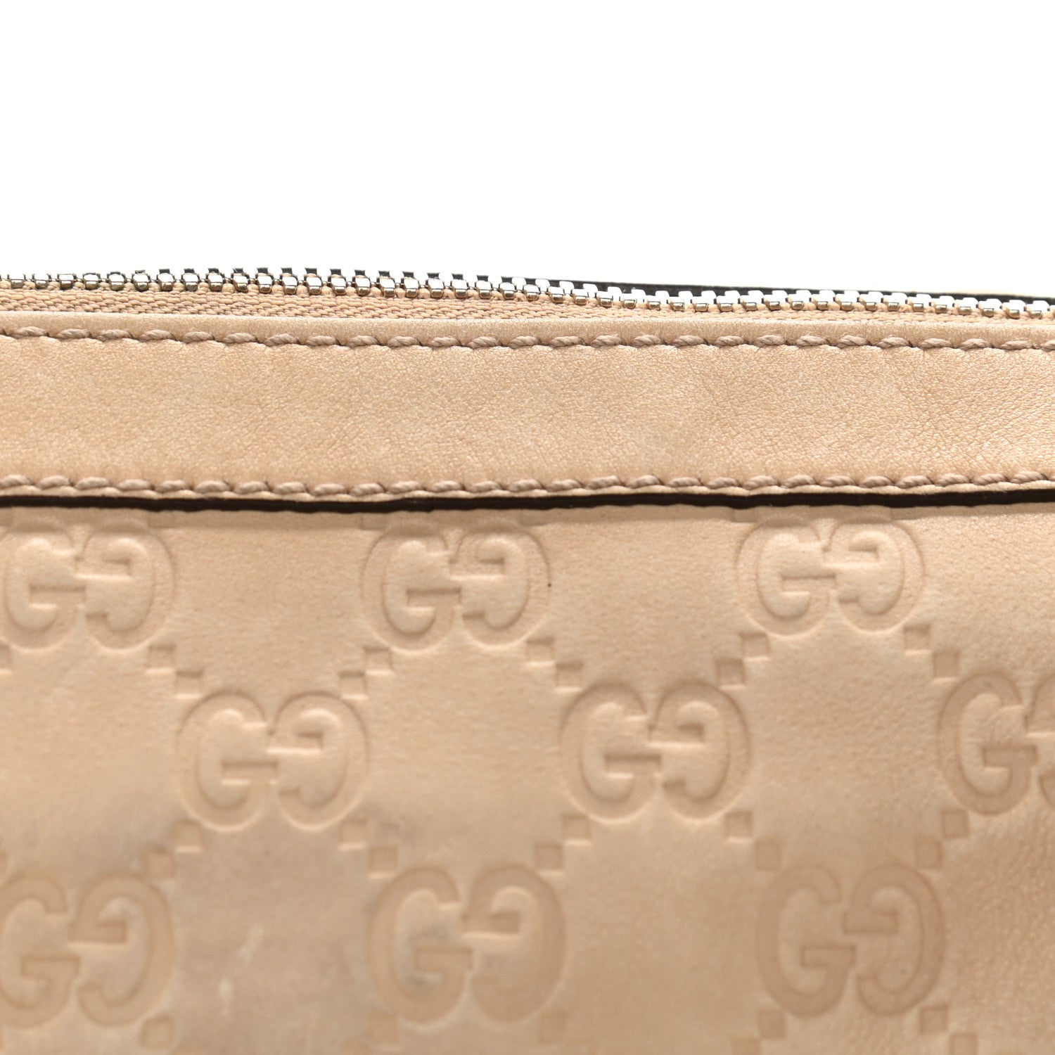 Gucci Guccissima Studded Pelham Shoulder Bag Beige 12 of 17