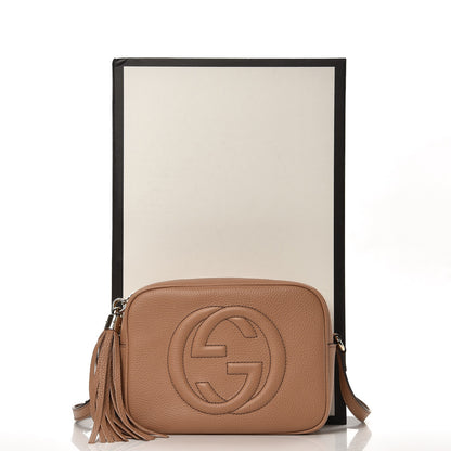 Gucci Pebbled Calfskin Small Soho Disco Bag Rose Beige 8 of 8