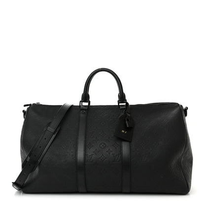 Louis Vuitton Taurillon Monogram Keepall Bandouliere 50 Black 1 of 18
