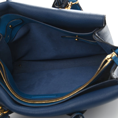 MCM Grained Calfskin Medium Milla Tote Navy 5 of 22
