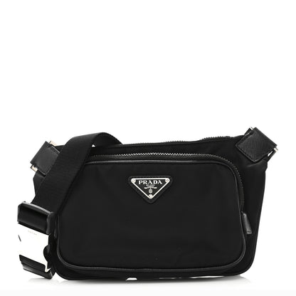 Prada Re-Nylon Saffiano Belt Bag Black 1 of 9