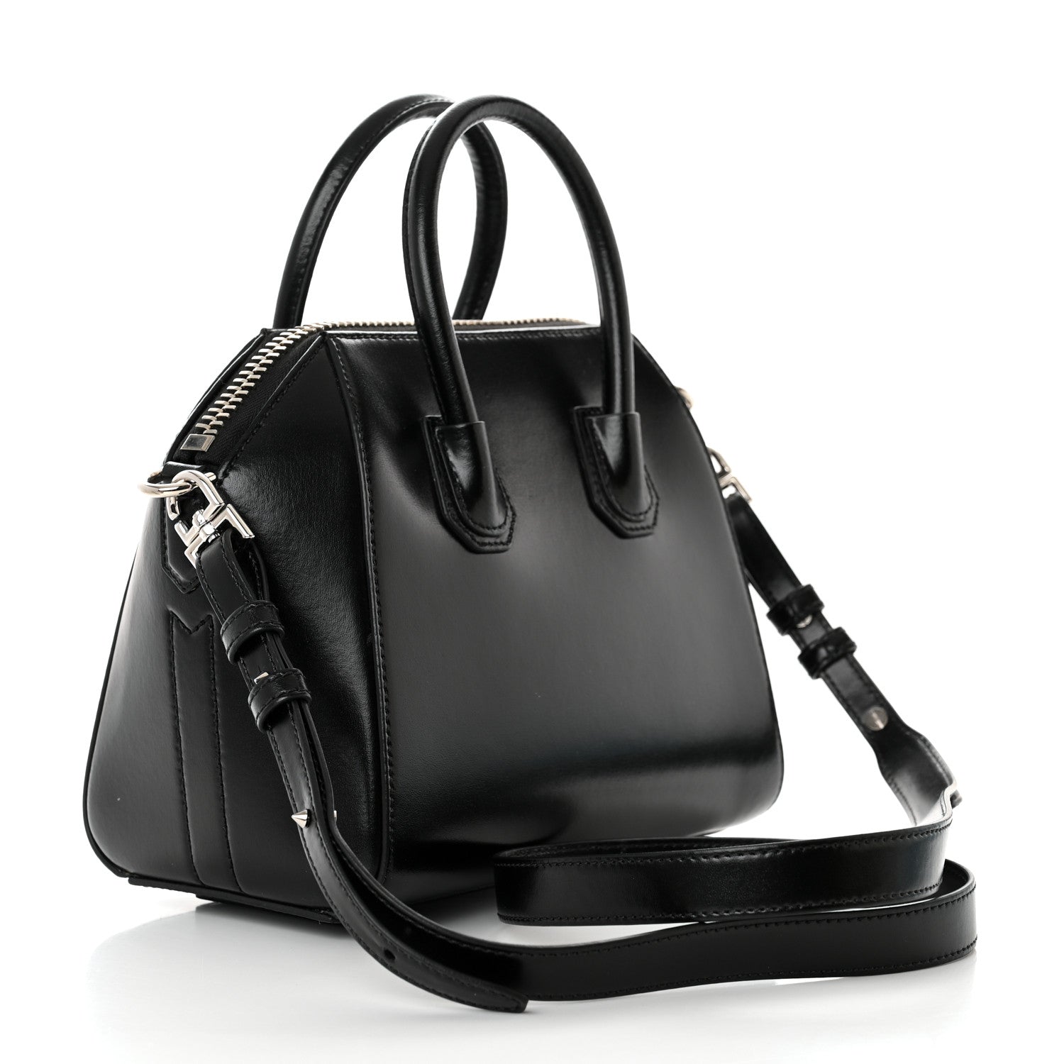 Givenchy Shiny Lord Calfskin Mini Antigona Black 2 of 10