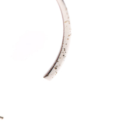 Christian Dior Crystal Logo Hoop Earrings Silver 4 of 4