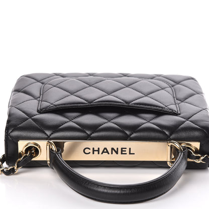 Chanel Lambskin Quilted Small Trendy CC Dual Handle Flap Bag Black 10 of 11
