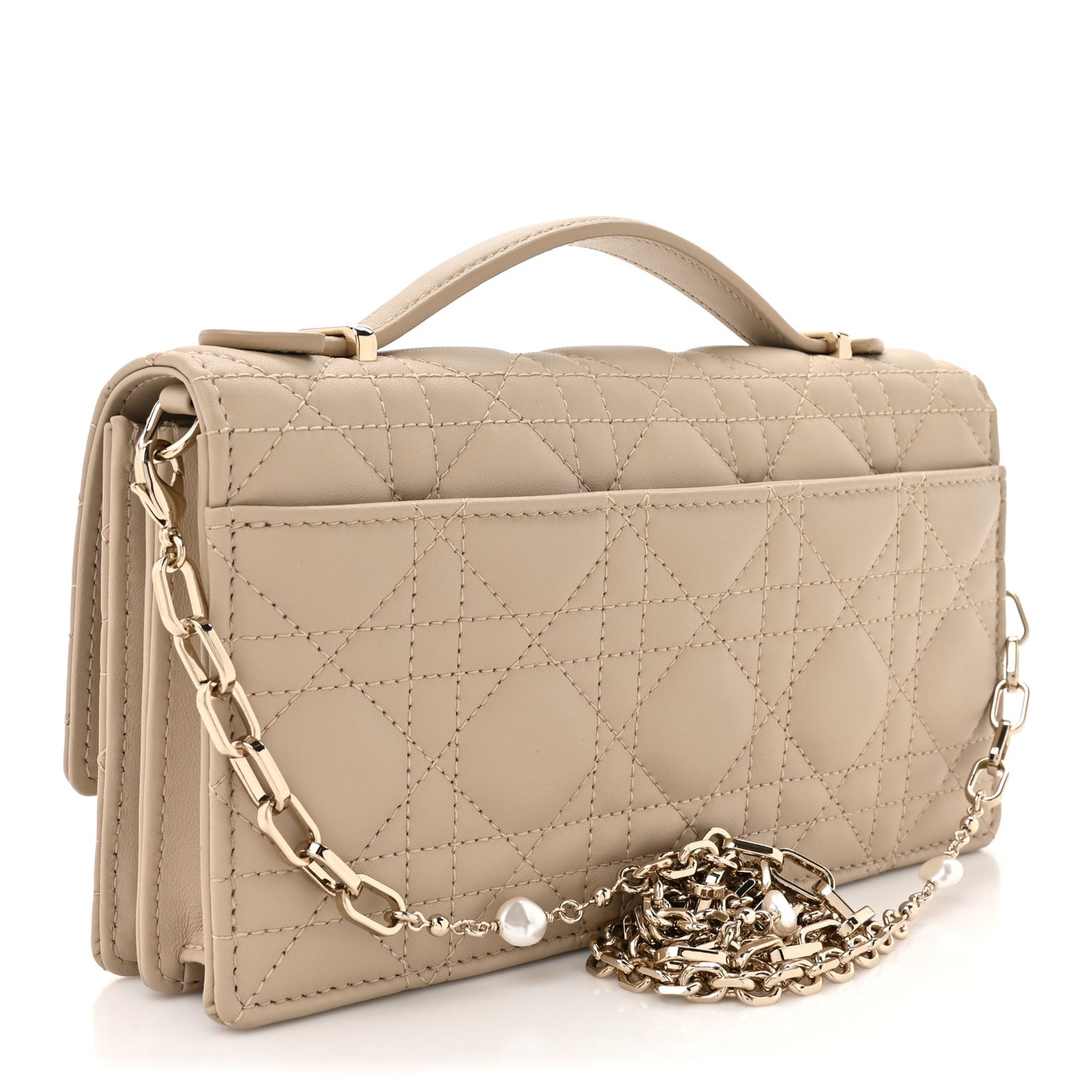 Lambskin Cannage Mini My Dior Bag Sand