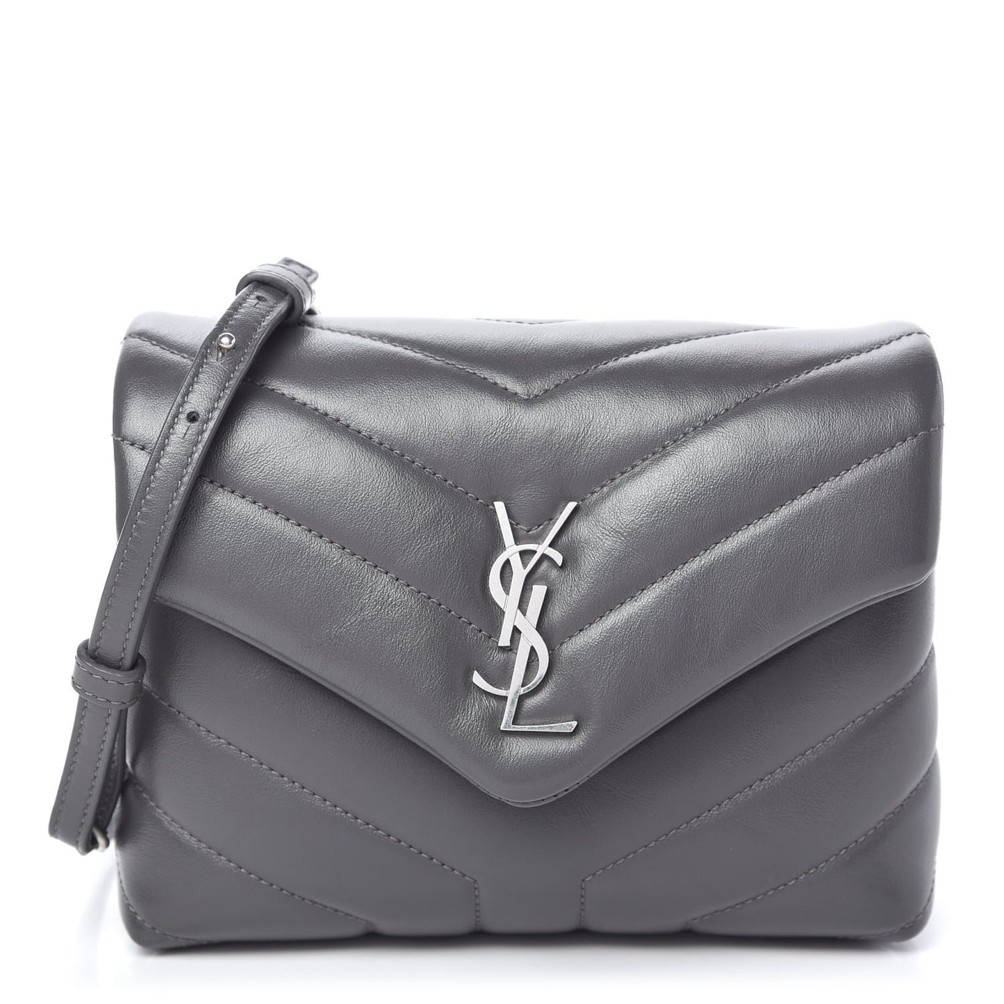 Calfskin Y Quilted Monogram Toy Loulou Crossbody Bag Storm