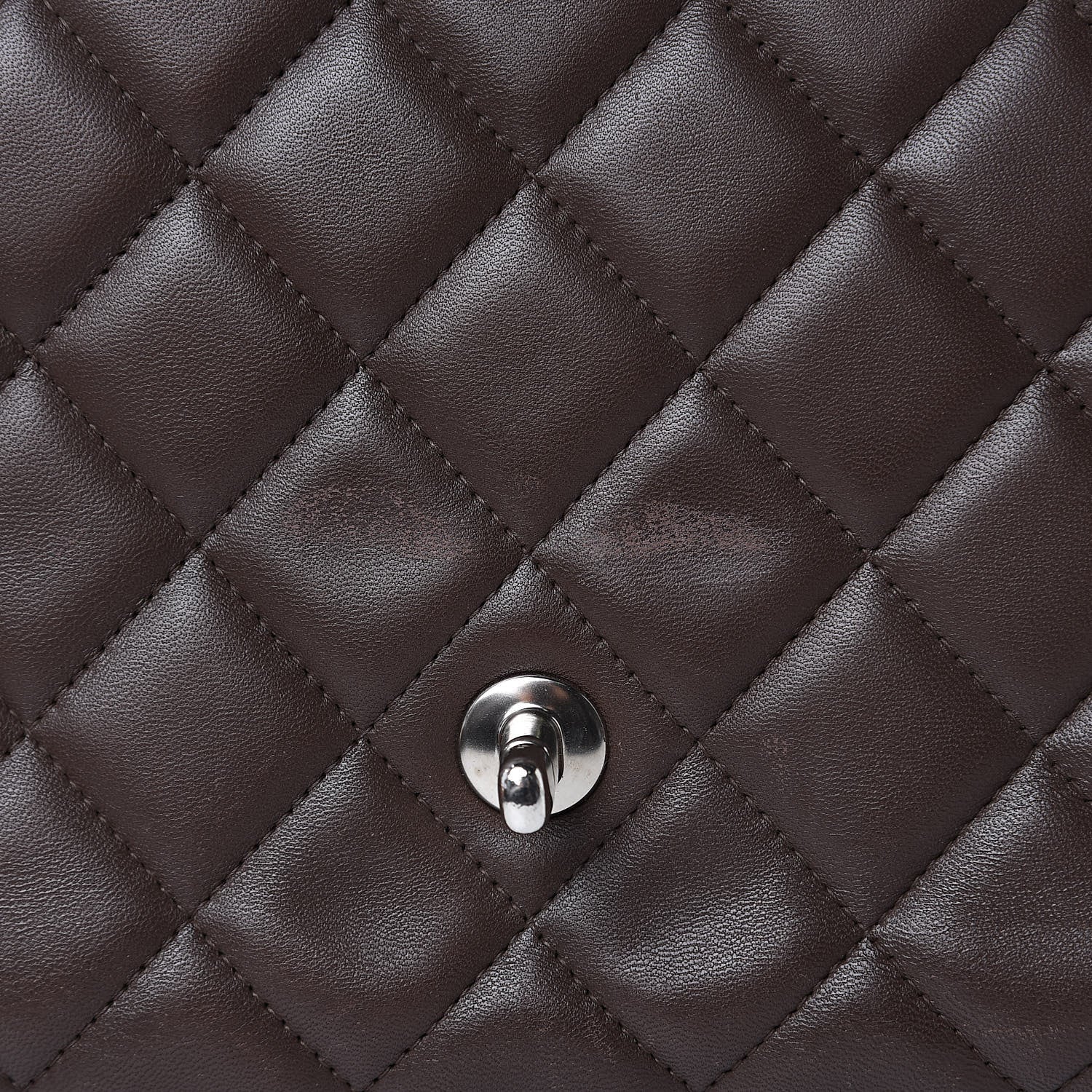 Chanel Lambskin Quilted Maxi Single Flap Brown 16 of 16