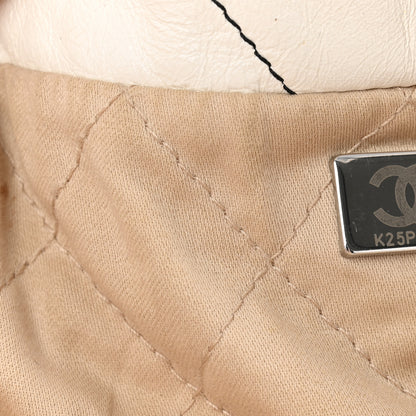 Chanel Shiny Calfskin Quilted Small Chanel 22 White Black 8 of 15