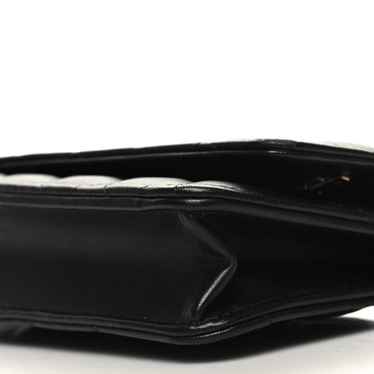 Chanel Lambskin Quilted Wallet On Chain WOC Black 11 of 11