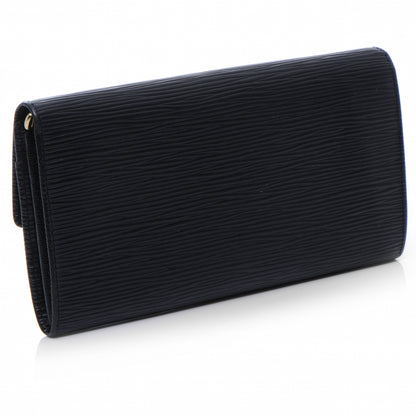 Louis Vuitton Epi Sarah Wallet Black 3 of 7