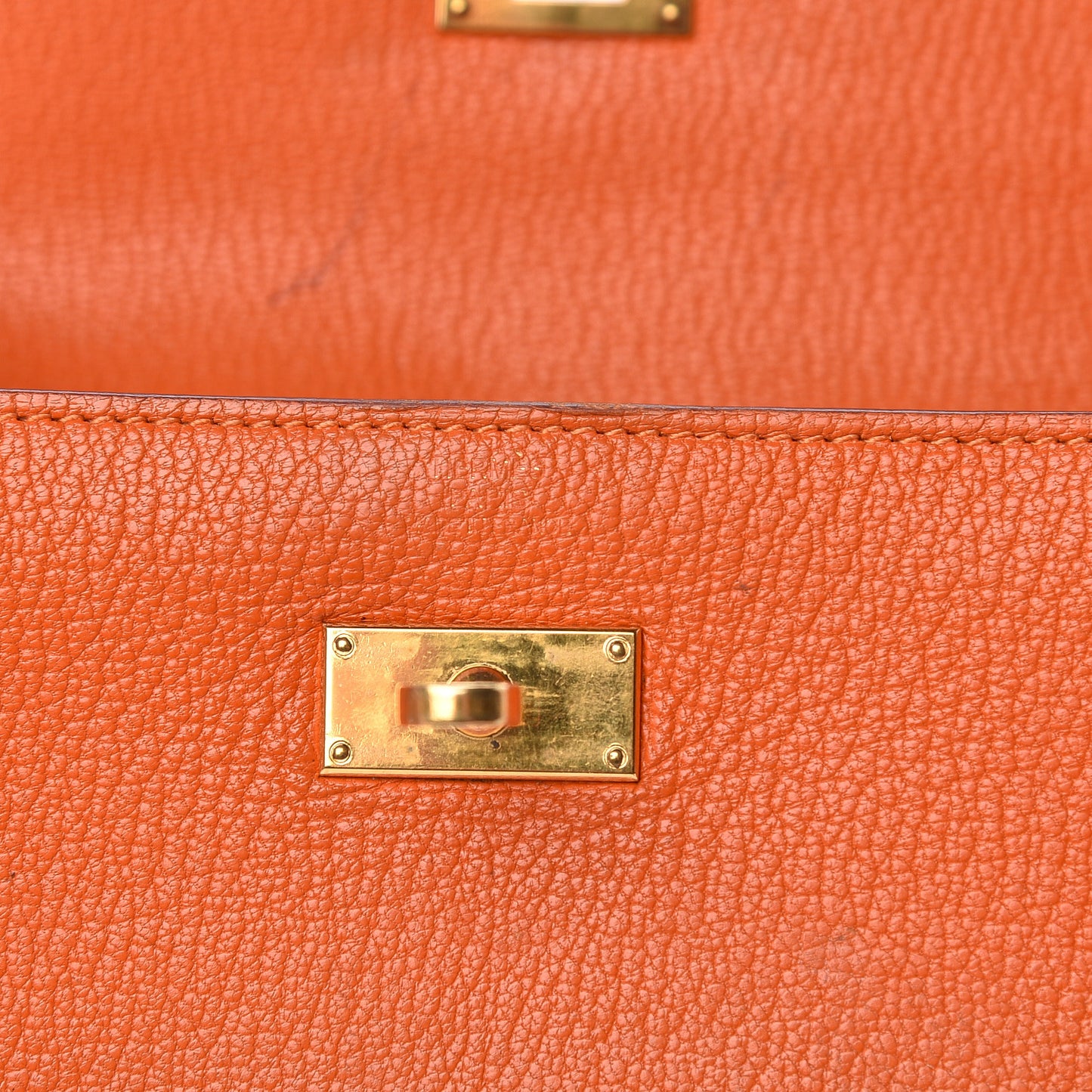 Chevre Mysore Kelly Longue Wallet Orange