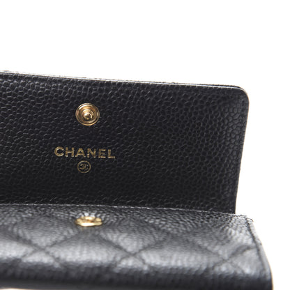 Chanel Caviar Quilted Flap Card Holder Black 6 of 9