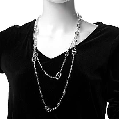 Hermes Sterling Silver Farandole Necklace 160 2 of 6