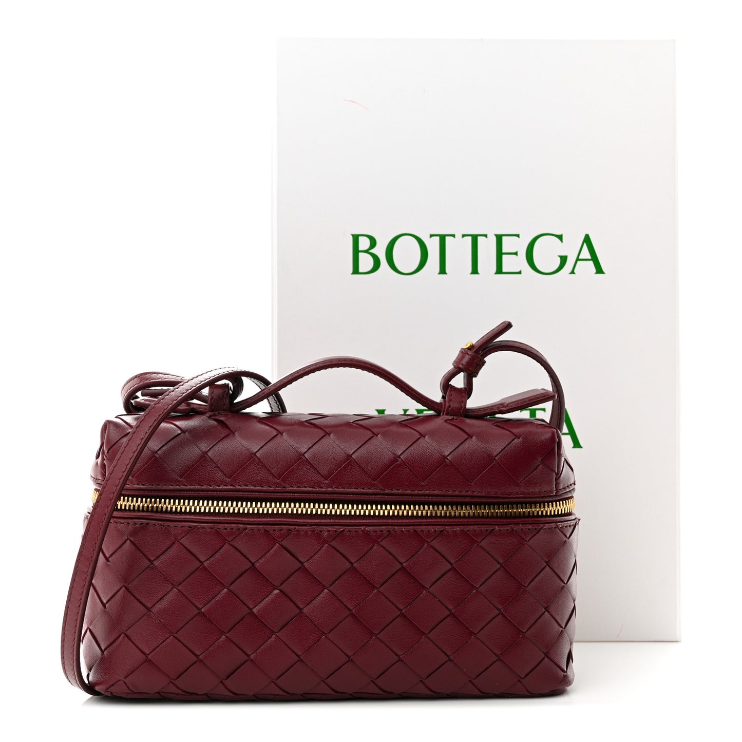 Nappa Intrecciato Bang Bang Vanity Case Barolo
