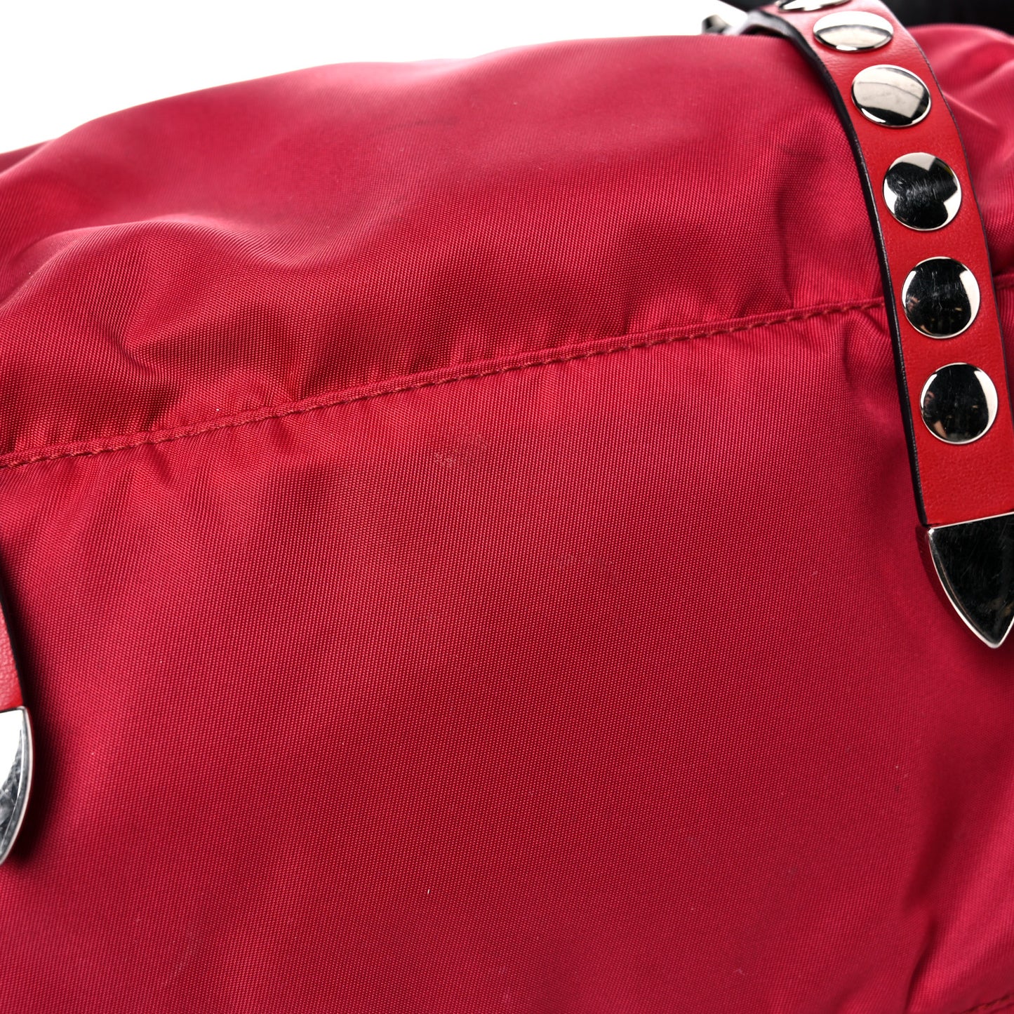 Nylon New Vela Studded Messenger Cherry