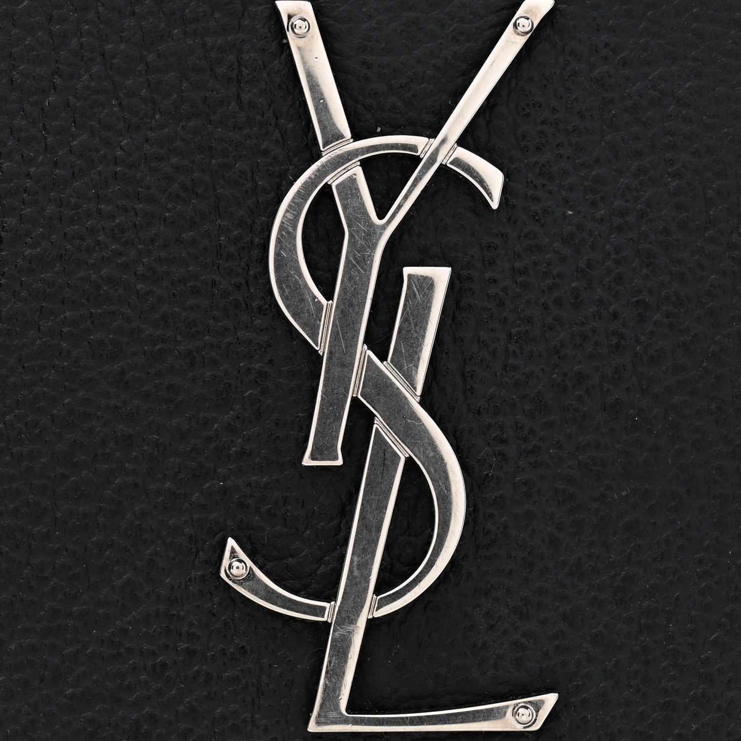 Saint Laurent Calfskin Medium Monogram Sunset Satchel Black 11 of 13