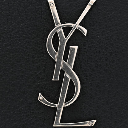Saint Laurent Calfskin Medium Monogram Sunset Satchel Black 11 of 13