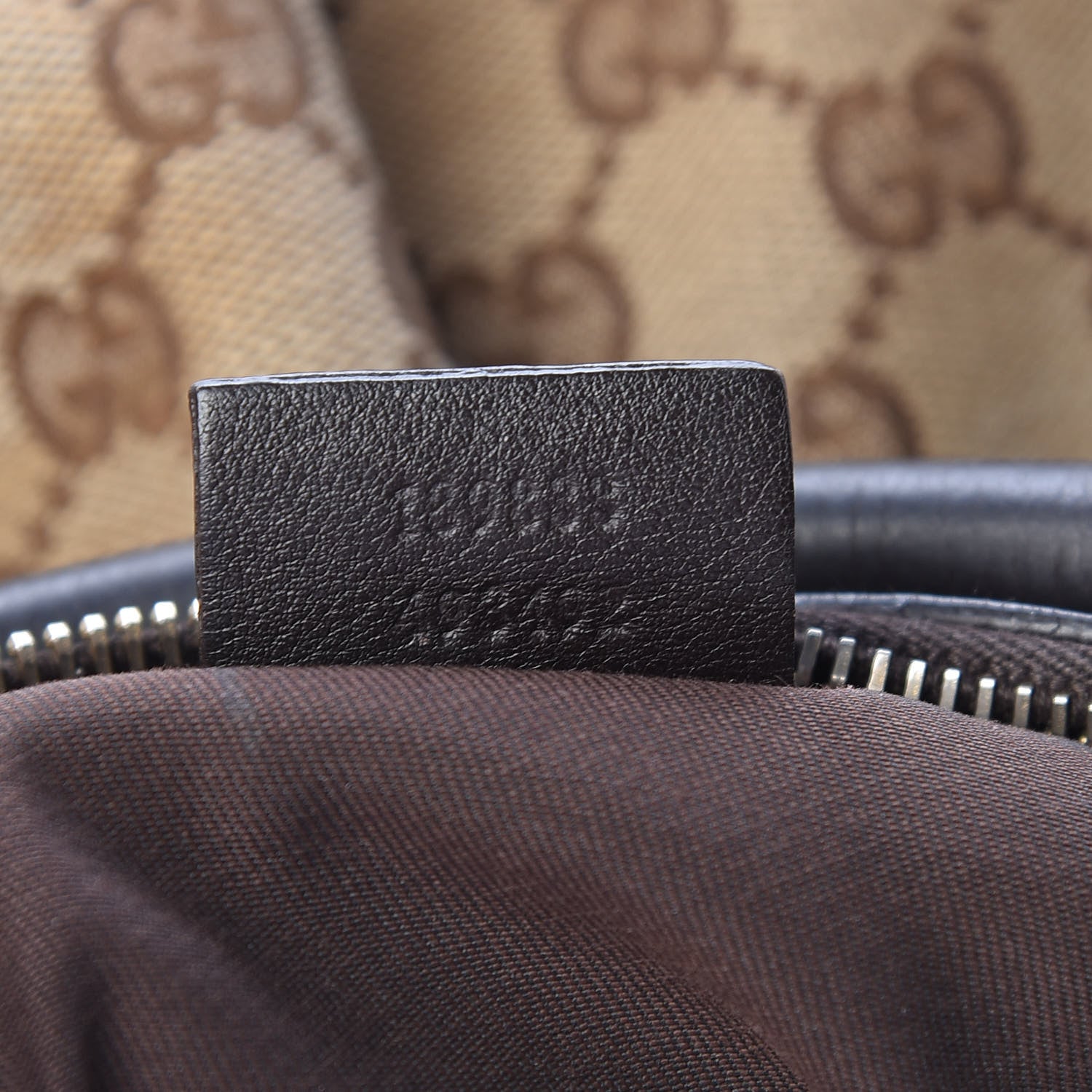 Gucci Monogram Large D Gold Hobo Dark Brown 7 of 14