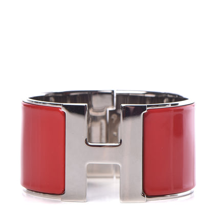 Hermes Enamel Extra Wide Clic Clac H Bracelet GM Red 1 of 4