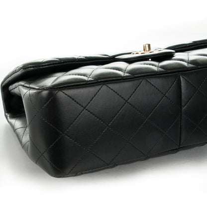 Chanel Lambskin Quilted Jumbo Single Flap Black 10 of 15