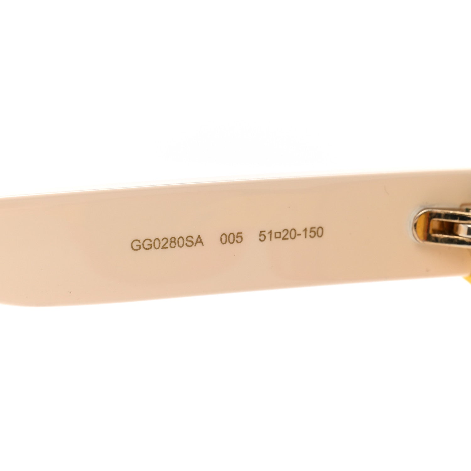 Gucci Round Web Sunglasses GG0280SA Light Beige Multicolor 7 of 7