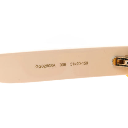 Gucci Round Web Sunglasses GG0280SA Light Beige Multicolor 7 of 7