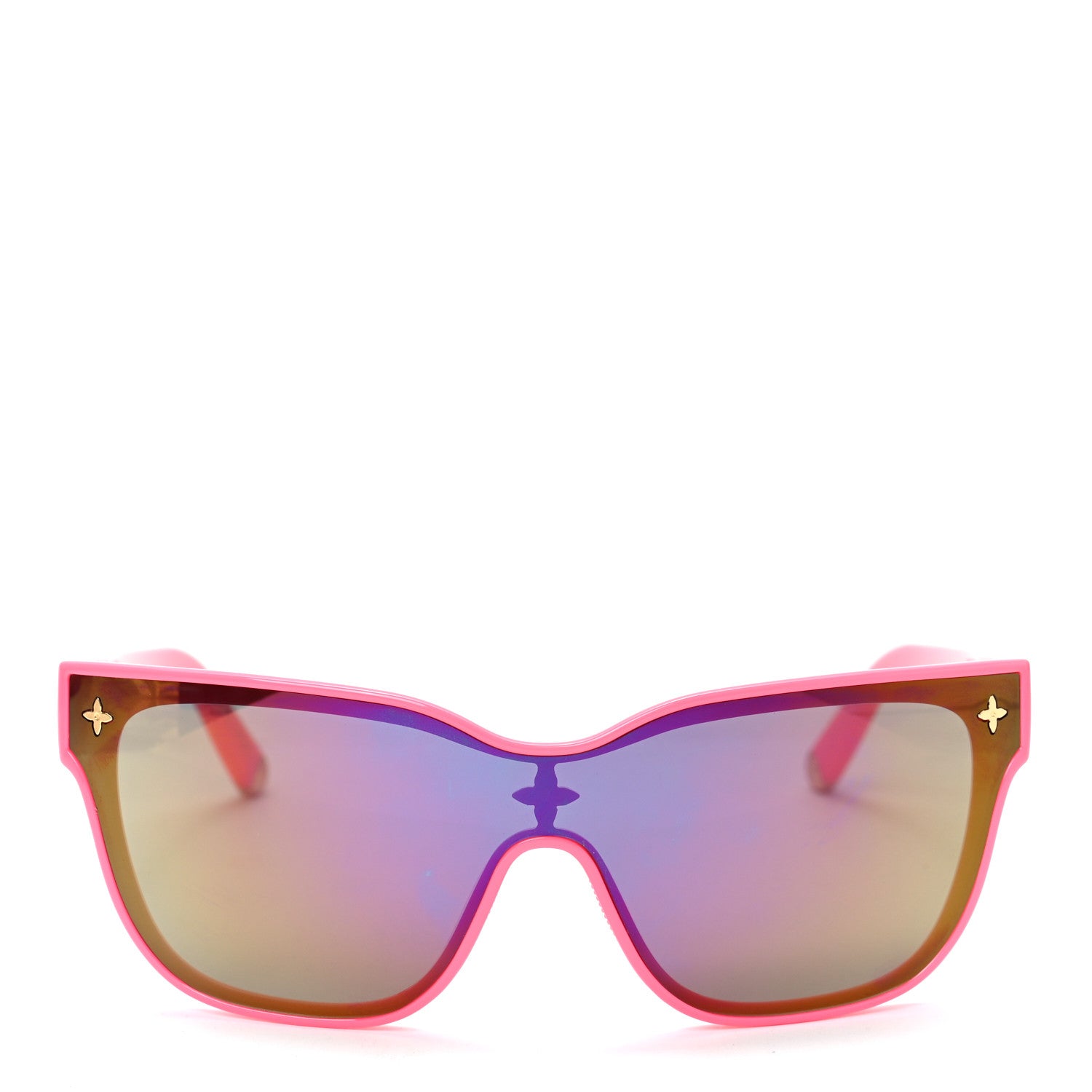 Louis Vuitton Acetate Nylon LV Shadow Square Sunglasses Z1844U Hot Pink 1 of 6