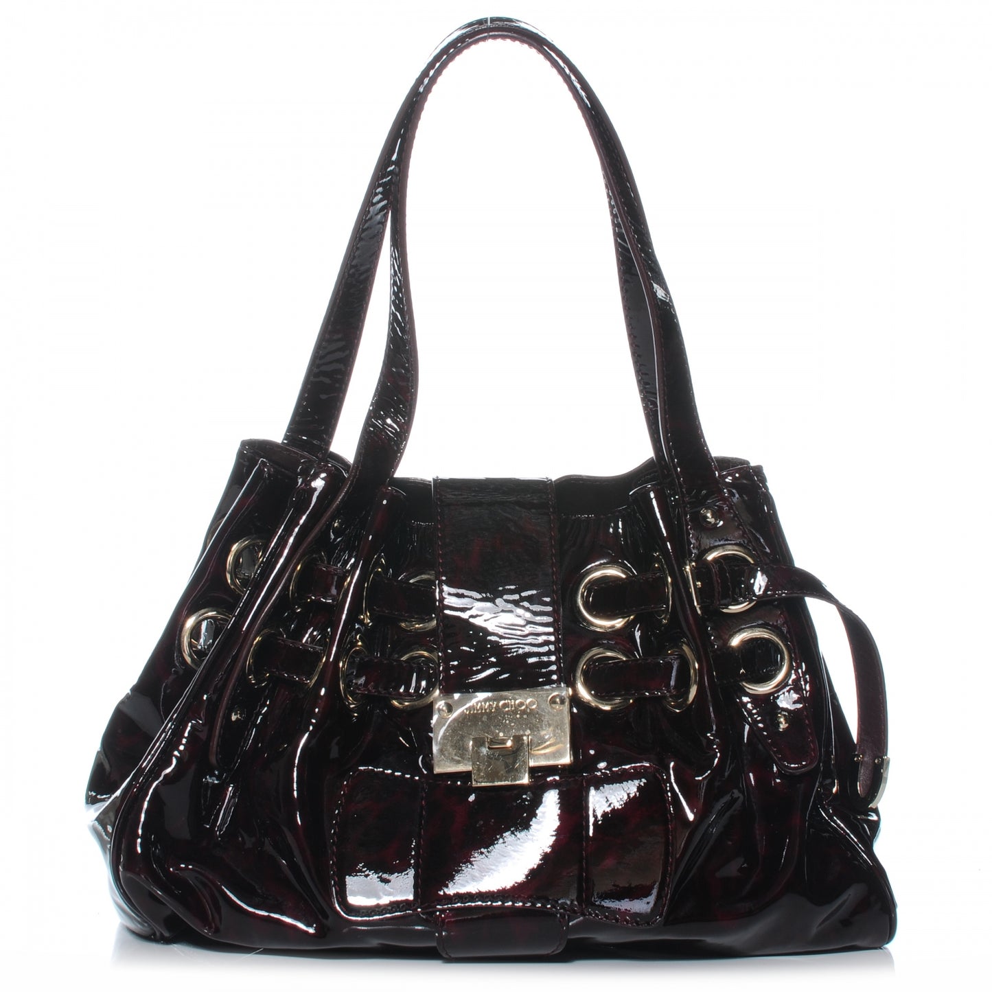 Patent Medium Riki Burgundy