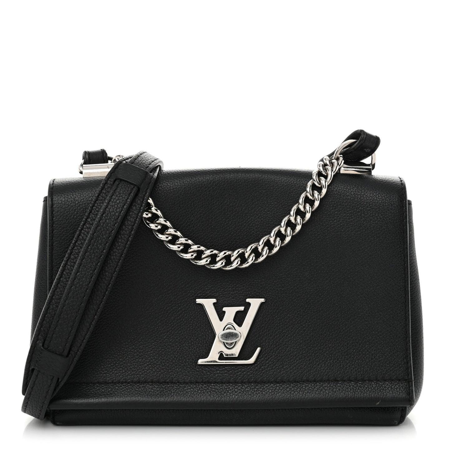 Calfskin Lockme II Chain Bag BB Black