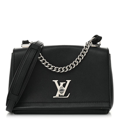 Louis Vuitton Calfskin Lockme II Chain Bag BB Black 1 of 14