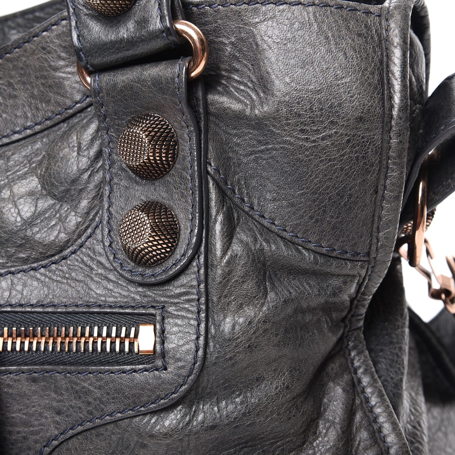 Balenciaga Agneau Giant 21 Rose Gold Hardware City Anthracite 14 of 16