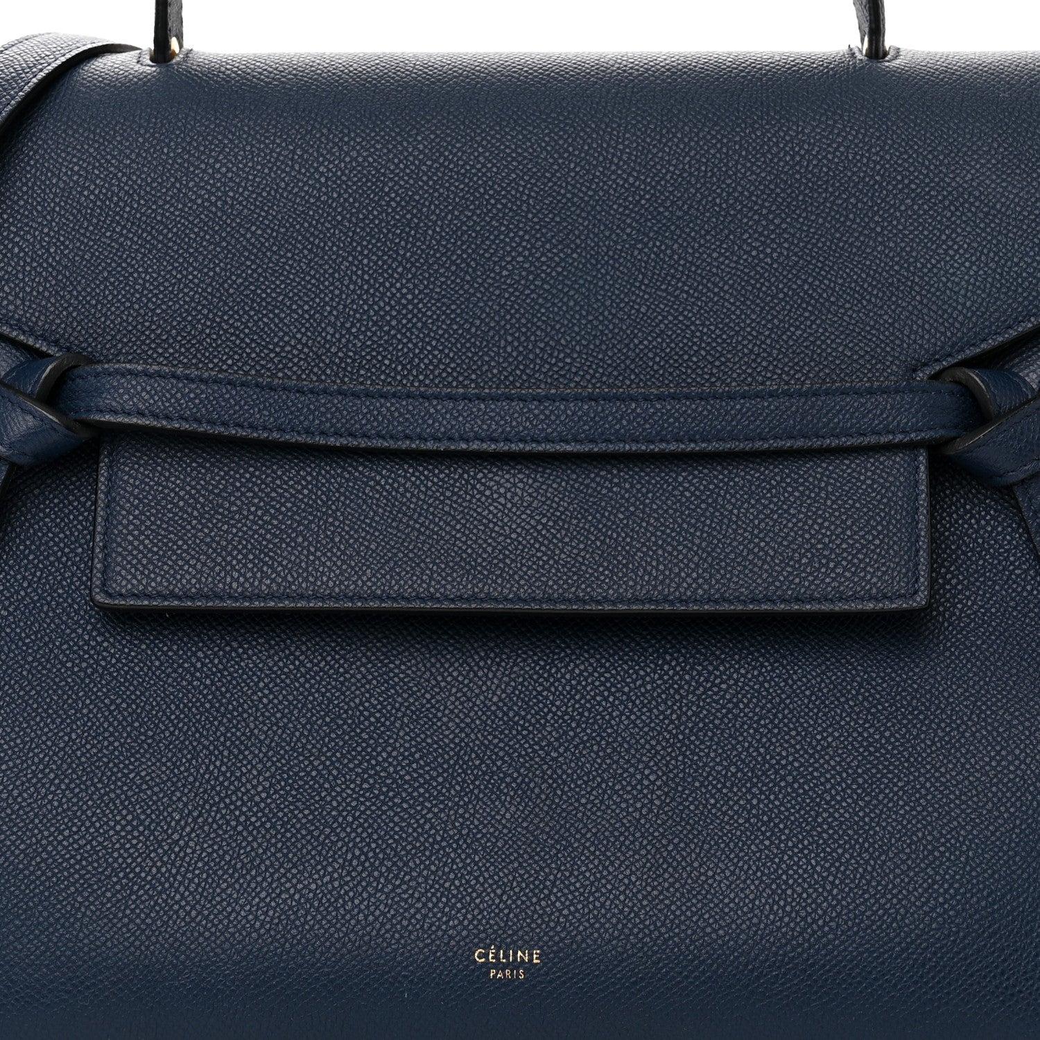 Celine Grained Calfskin Mini Belt Bag Deepsea 8 of 11
