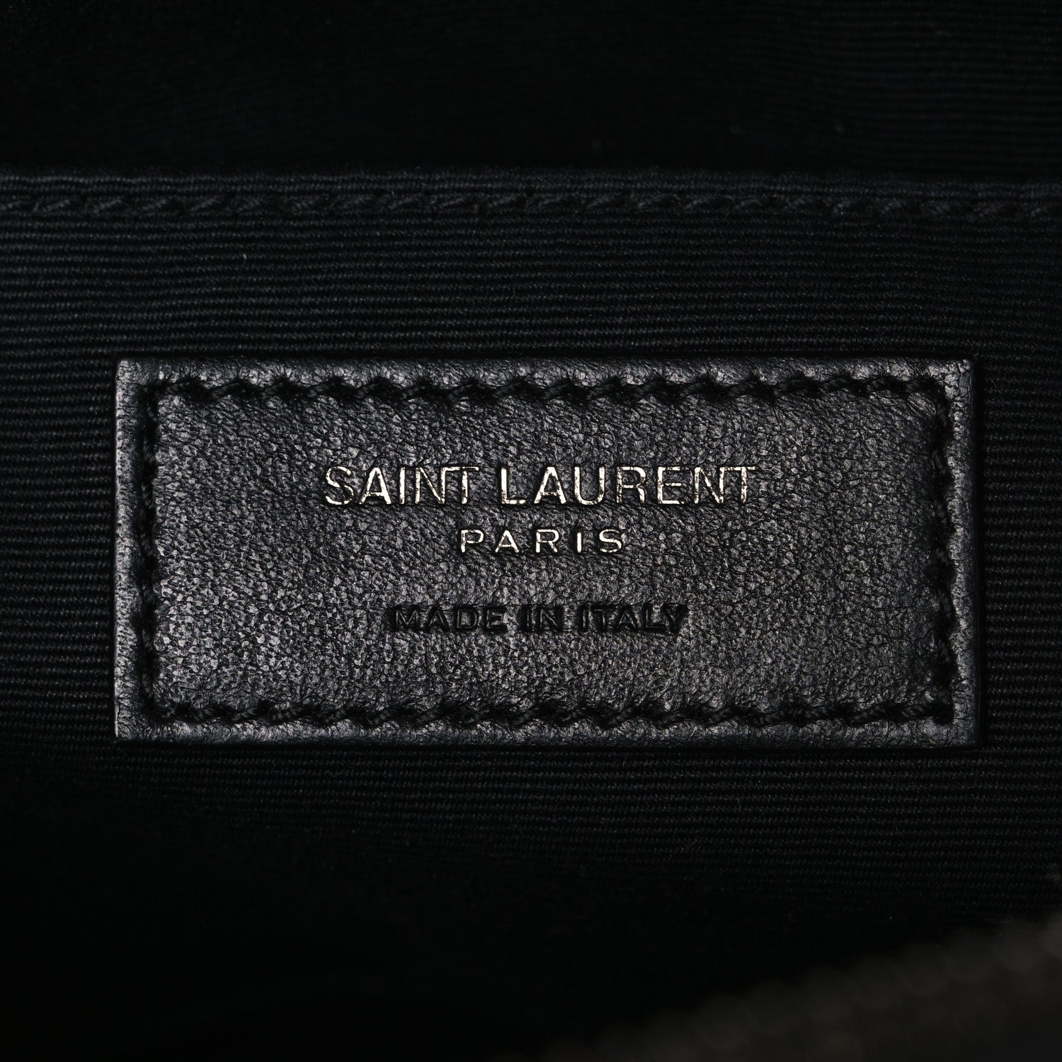 Saint Laurent Calfskin Matelasse Monogram Monochrome Lou Camera Bag Black 6 of 12