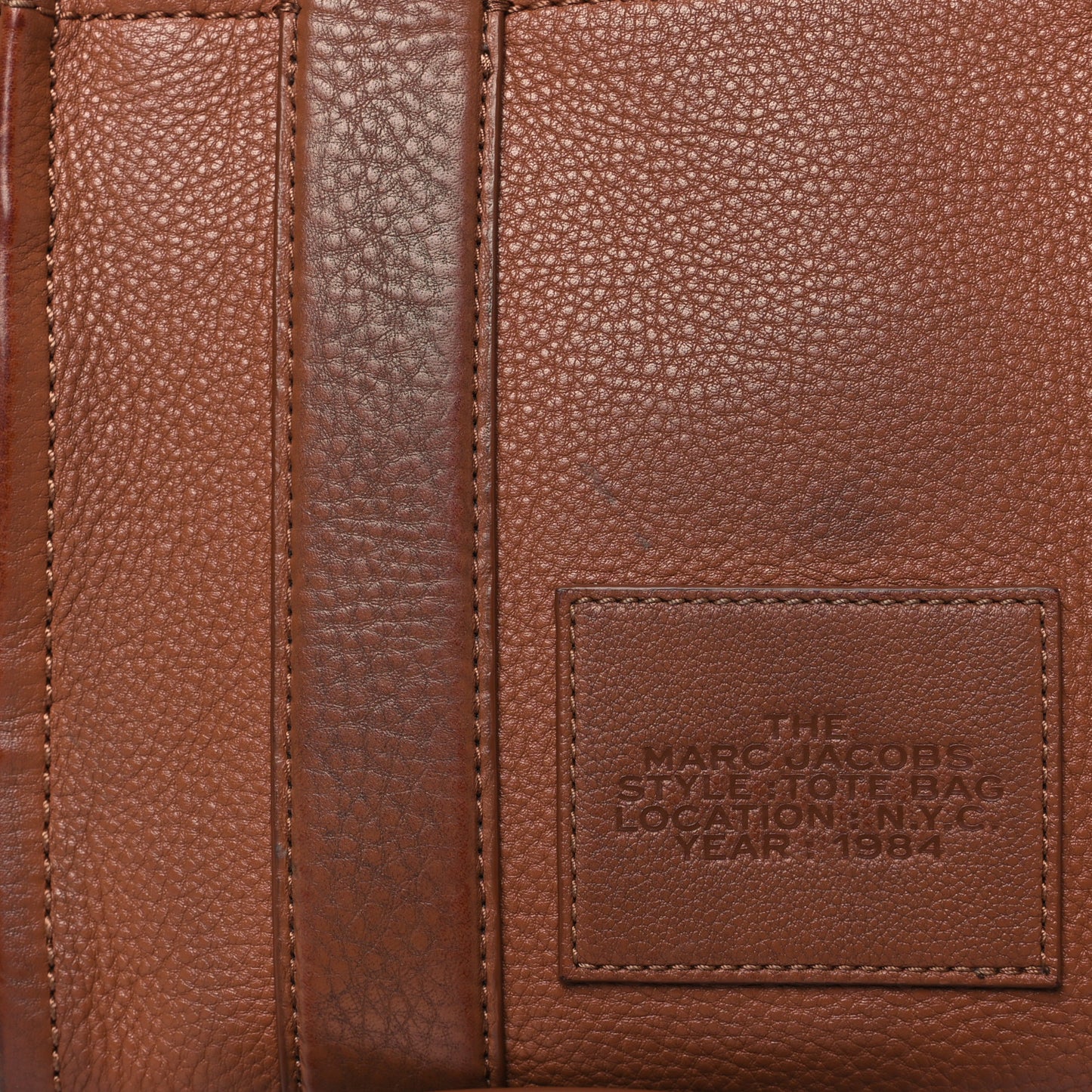 Grained Calfskin Small The Tote Bag Argan Oil