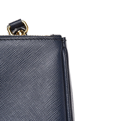 Prada Saffiano Medium Galleria Double Zip Tote Baltico 10 of 11