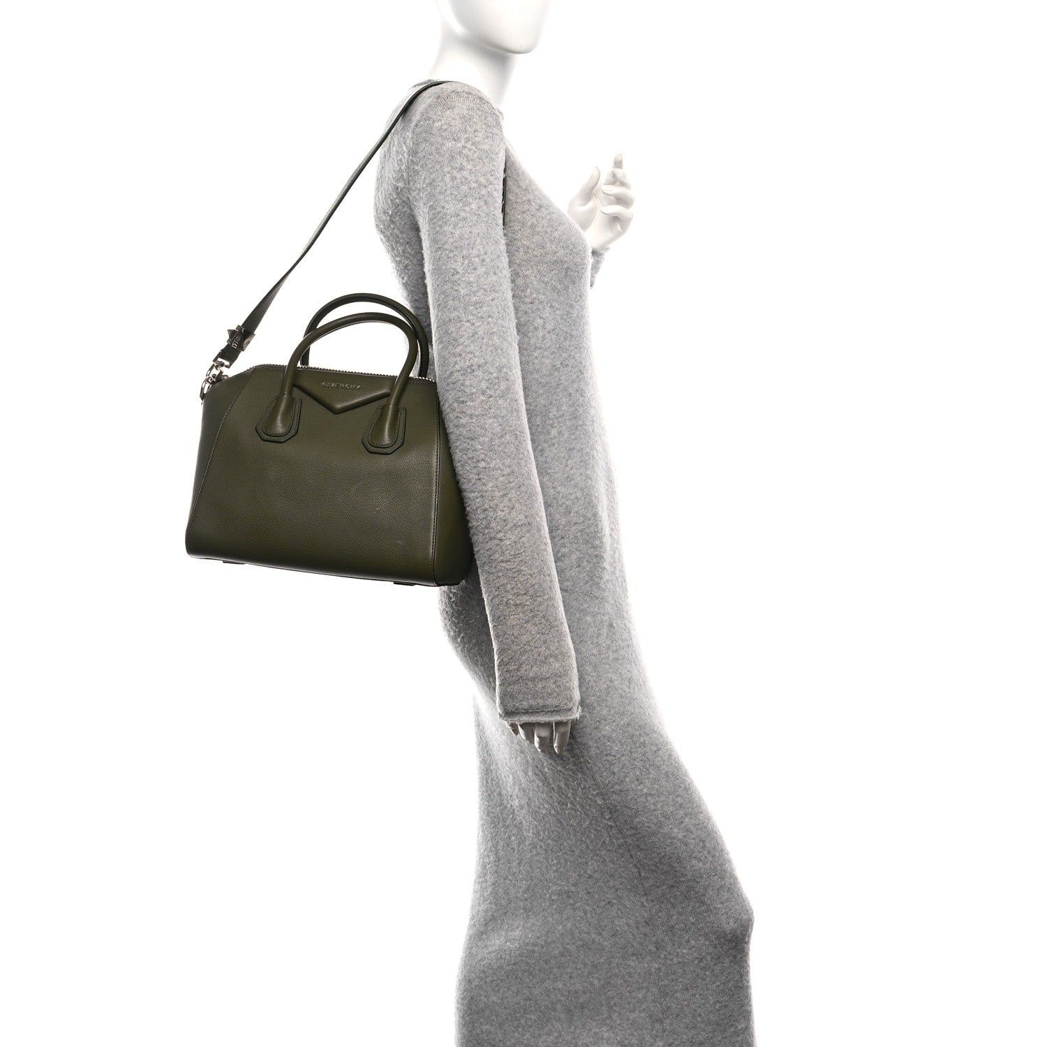Givenchy Sugar Goatskin Small Antigona Khaki 2 of 10