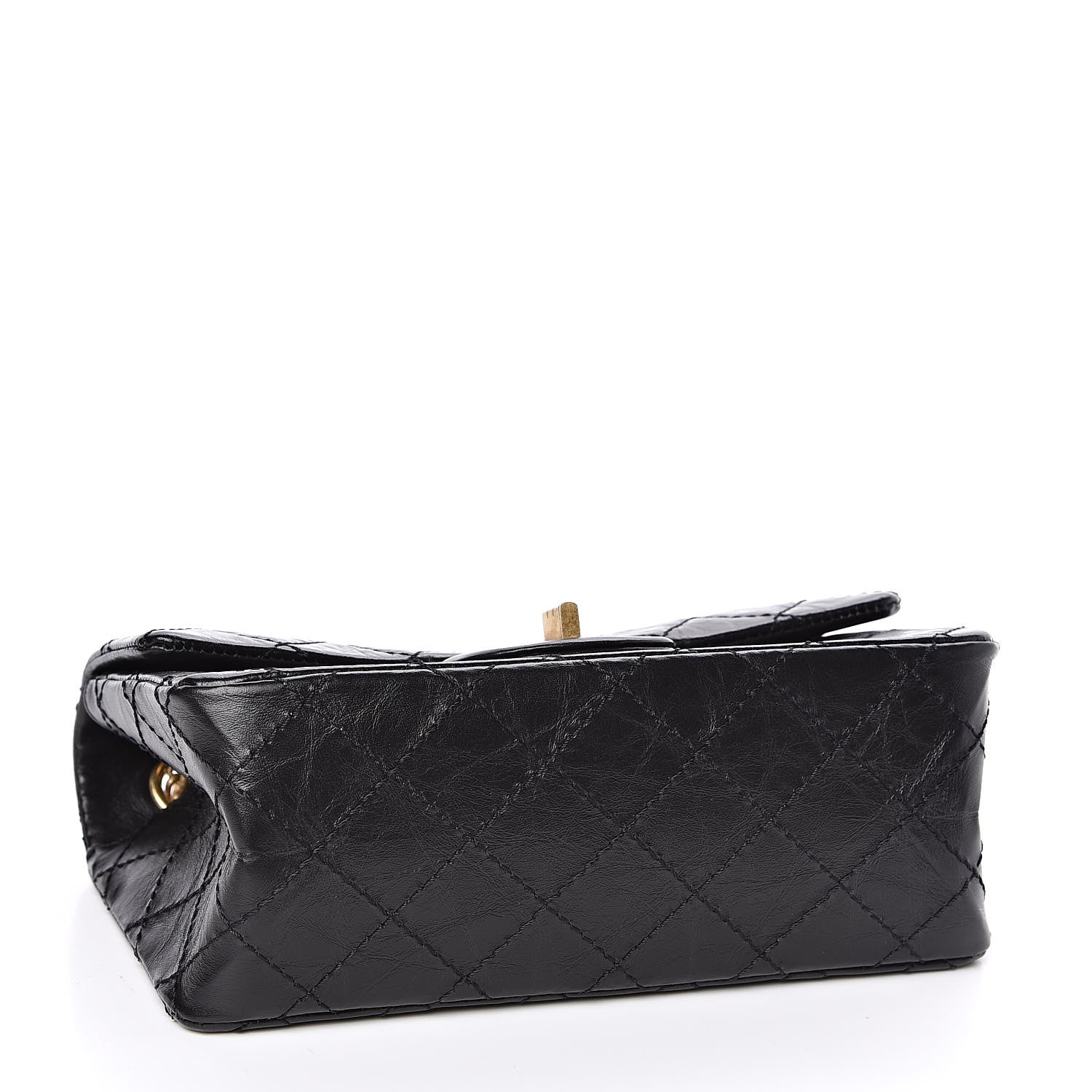 Chanel Aged Calfskin Quilted 2.55 Reissue Mini Flap Black 4 of 11